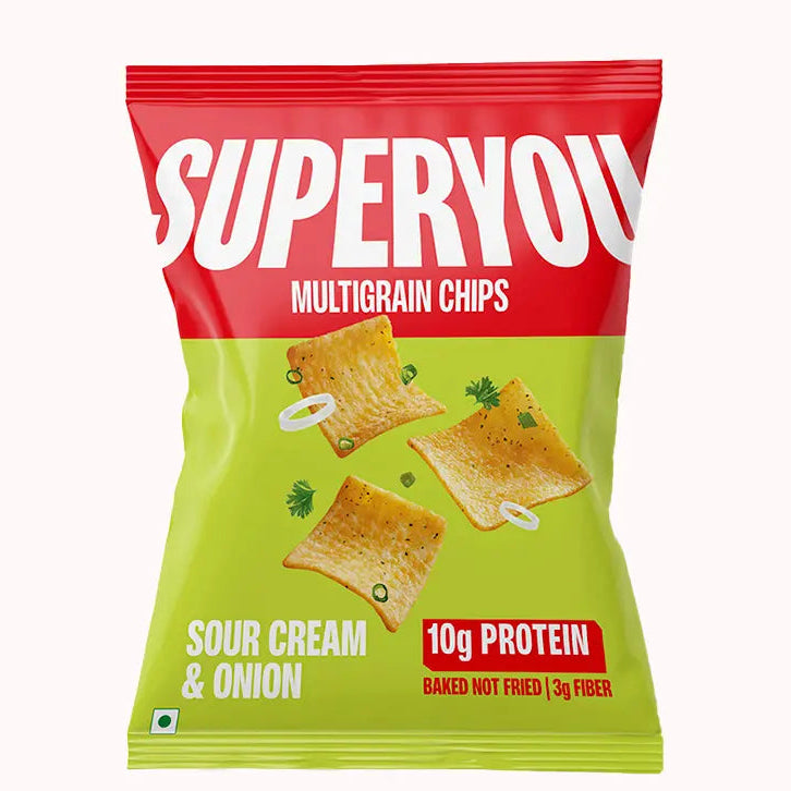 Super you Multigrain Chips Sour Cream Onion 40G
