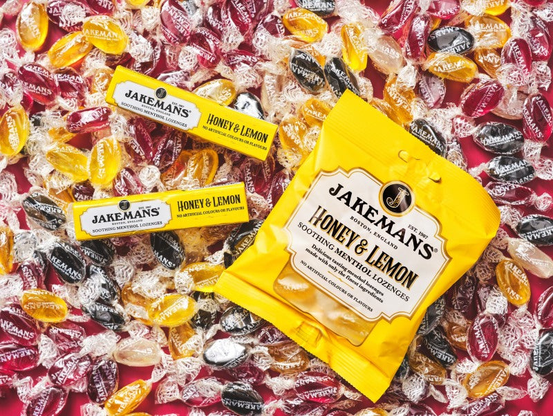 Jakemans Honey Lemon soothing menthol Lozenges