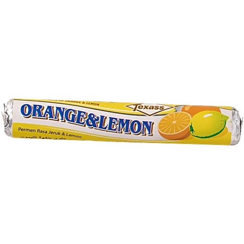TEXASS ROLL BOX ORANGE LEMON CANDIES