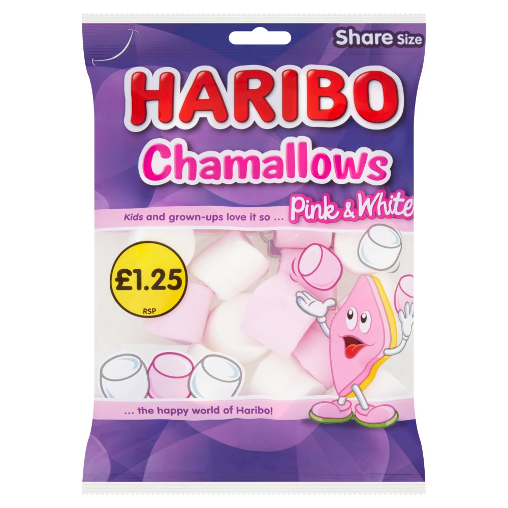 Haribo Chamallows Pink White 140G