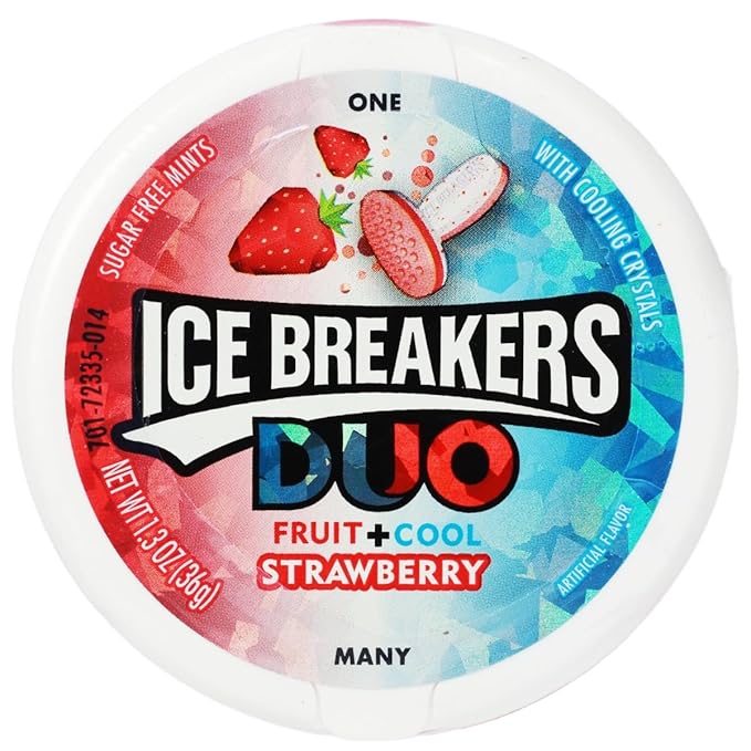 ICE BREAKER DUO FRUIT COOL MINTS STRAWBERRY