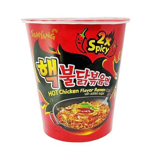 Samyang 2x spicy hot chicken cup noodles