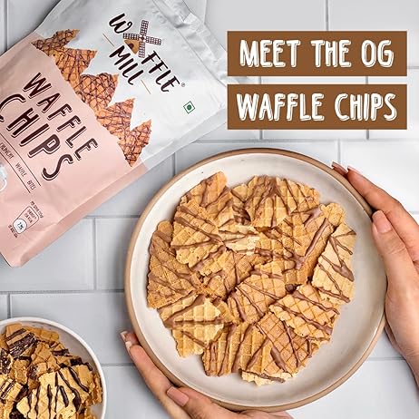 Waffle Mill Milk Choco Drizzle chips 80gm