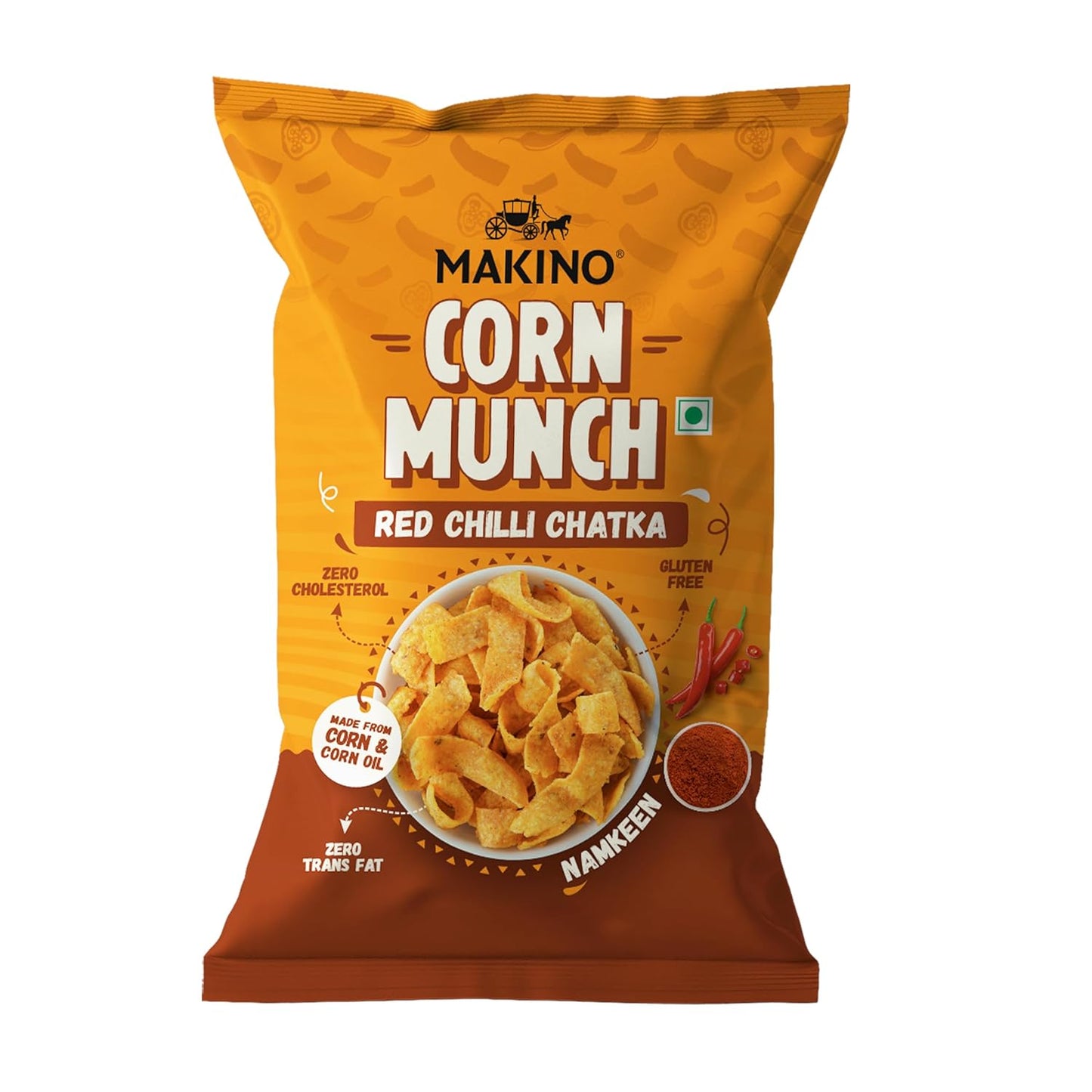 Makino Corn munch Red Chilli Chatka