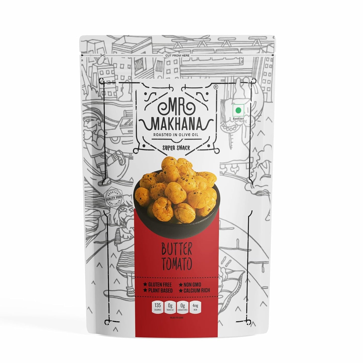Mr Makhana Butter Tomato 55g