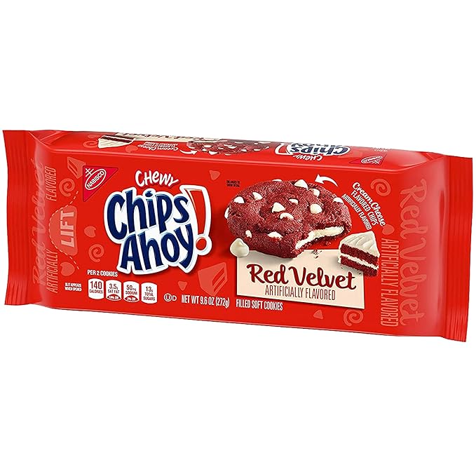 CHIPS AHOY RED VELVET FILLED SOFTCOOKIES 272G