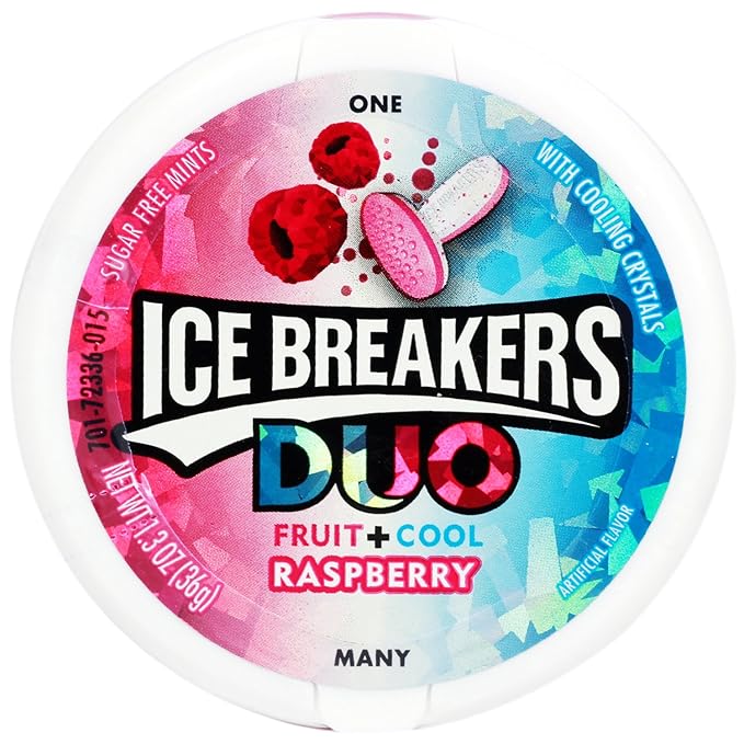 ICE BREAKER DUO FRUIT COOL MINTS RASPEBERRY