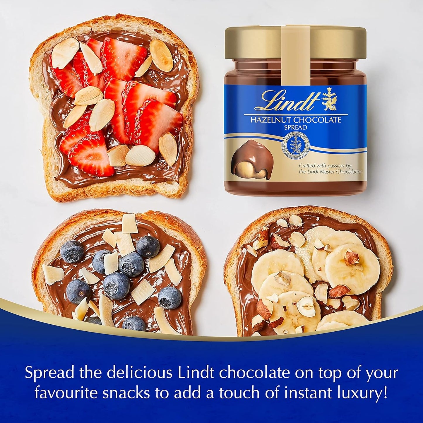 LINDT HAZELNUT CHOCOLATE SPREAD 200GM