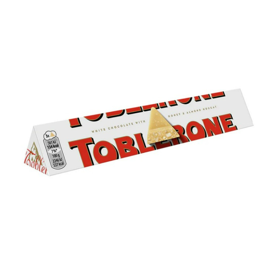 Toblerone white chocolate with almond 100G