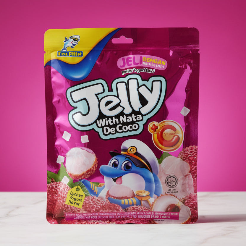 Dolphin Jelly Lychee with Yoghurt 320g