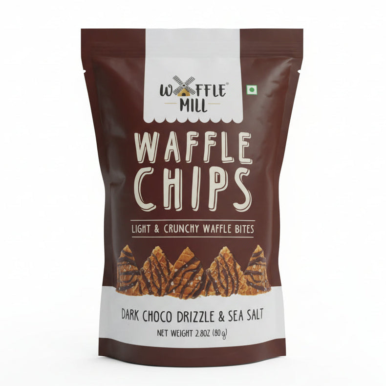 Waffle mill Dark choco drizzle & sea salt 80g