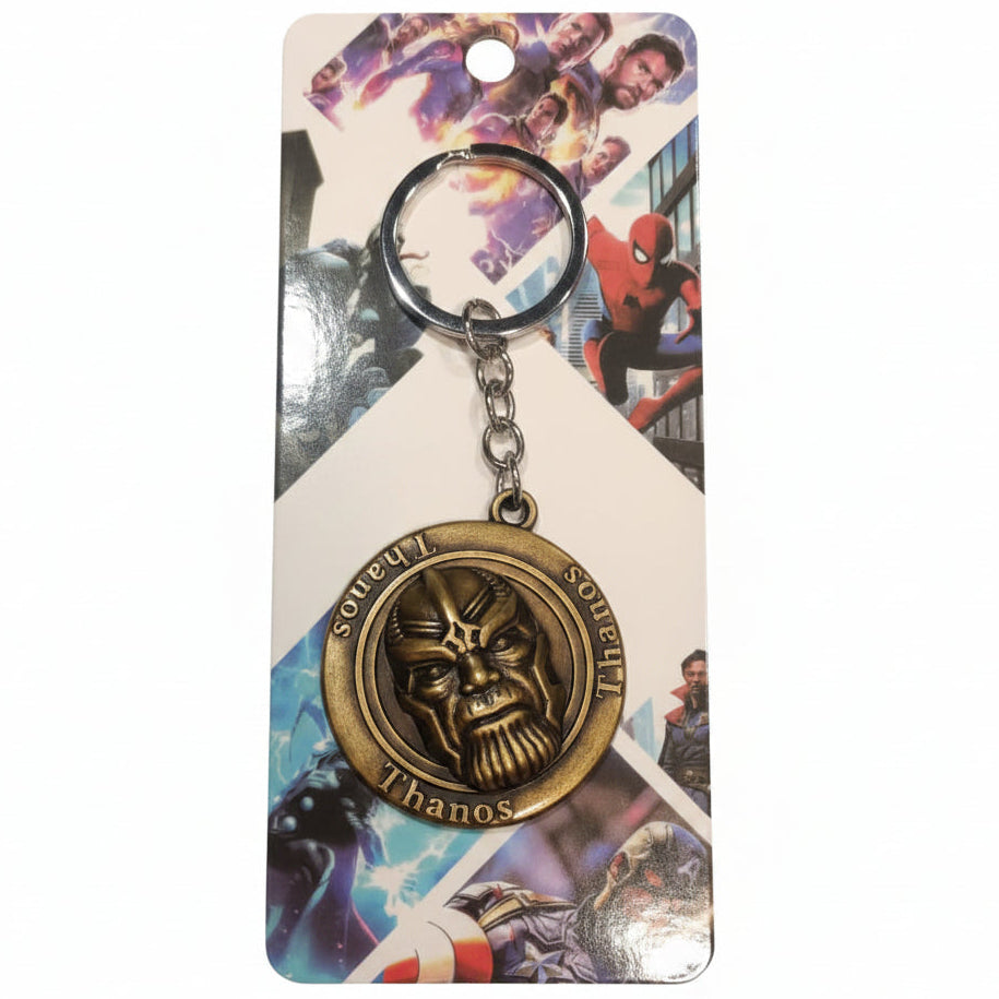Thanos Rotating Metal Keychain