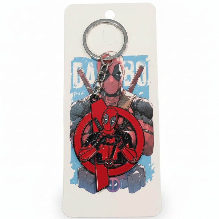 Deadpool Rotating Metal Keychain
