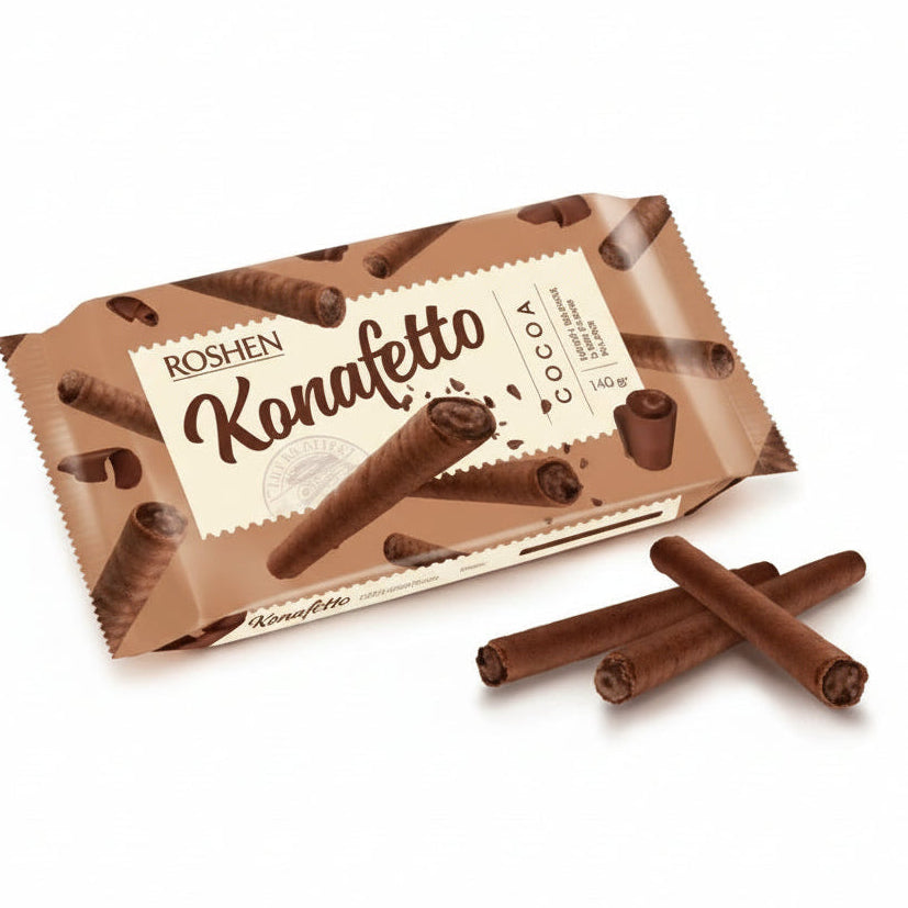 Roshen Konafetto Cocoa Wafer Rolls