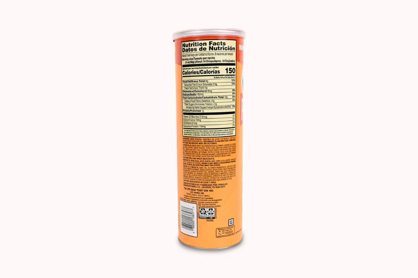 Pringles Cheddar Cheese 158G