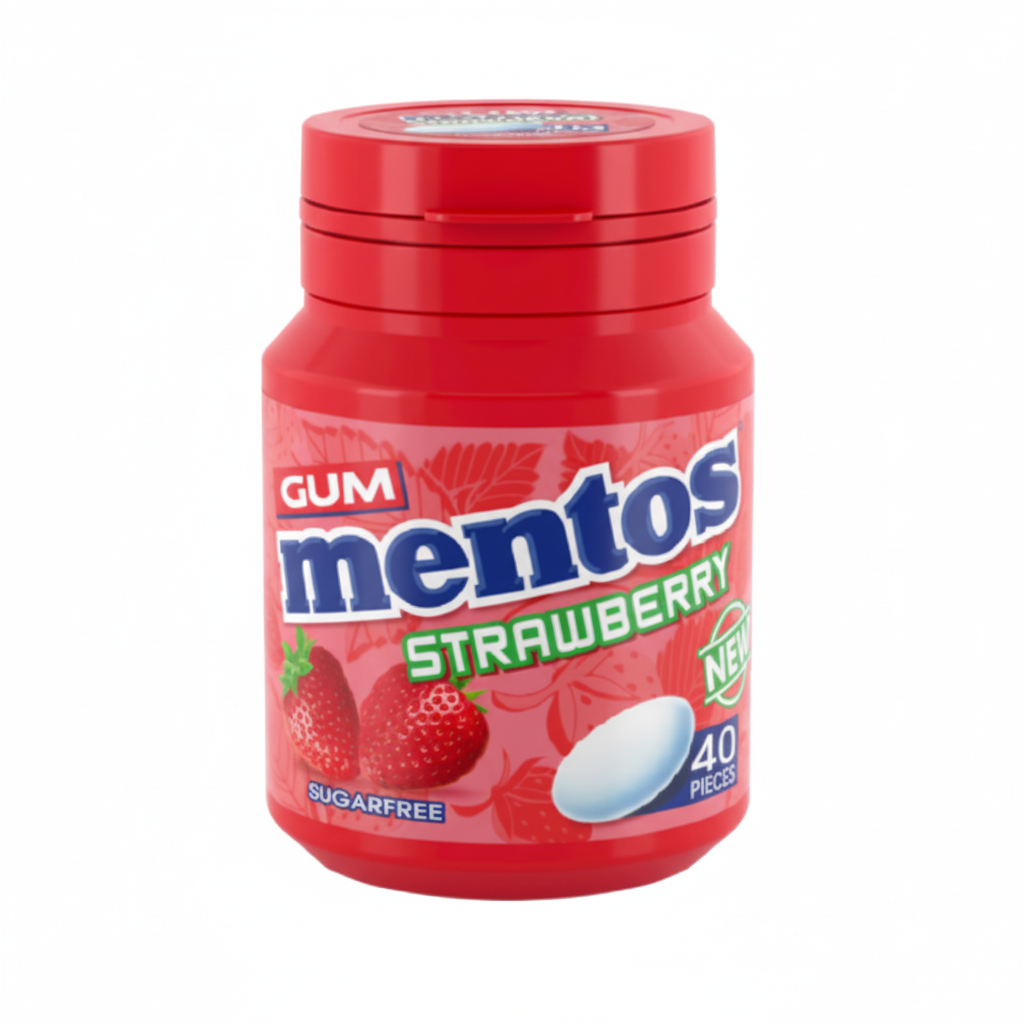 Mentos Strawberry Jar 56G
