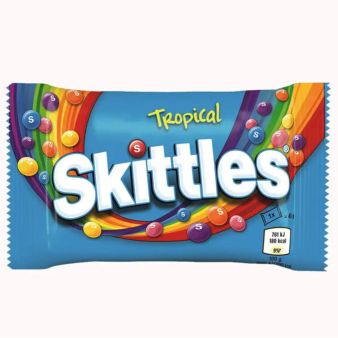 SKITTLES TROPICAL CANDY 45G