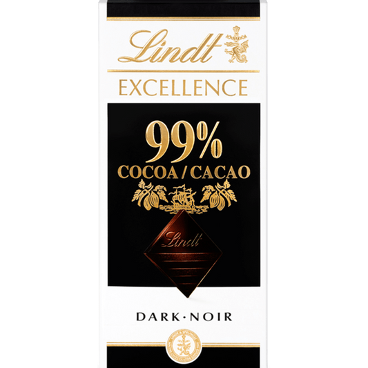 Lindt Excellence Intense Dark 99% Cocao Chocolate Bar