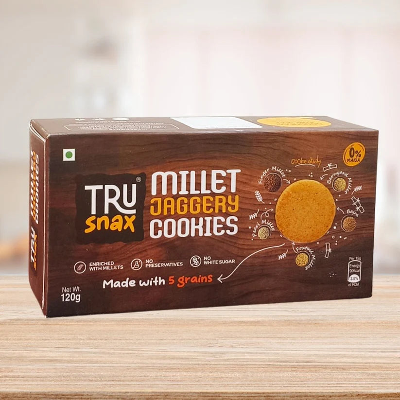 Trusnax millet jaggery cookies 120g
