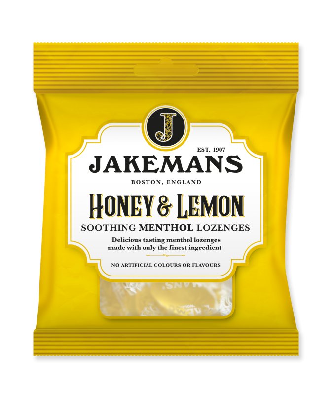 Jakemans Honey Lemon soothing menthol Lozenges