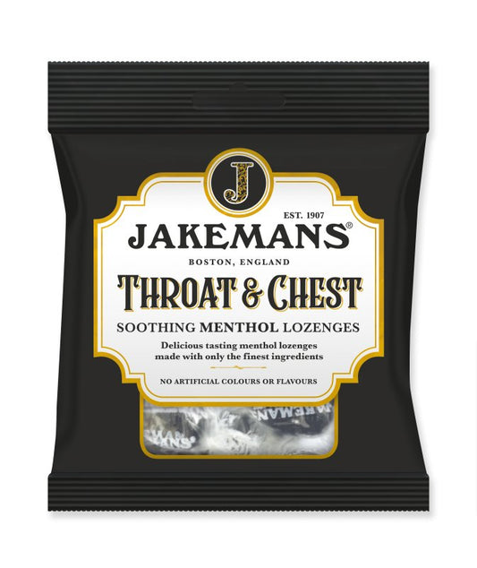 Jakemans Throat & Chest soothing menthol Lozenges