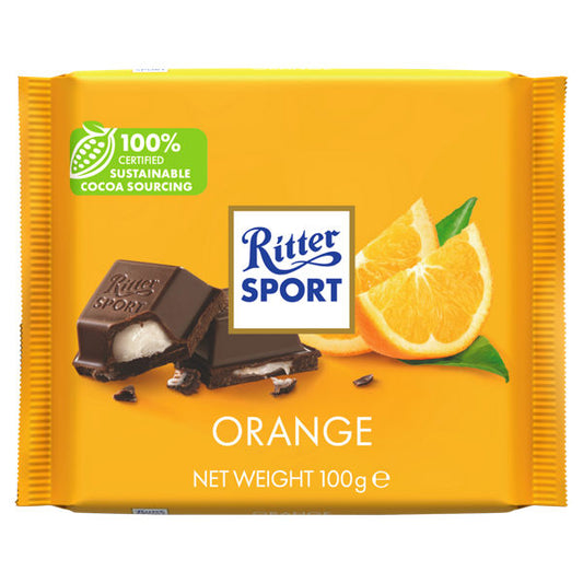 RITTER SPORT ORANGE 100G