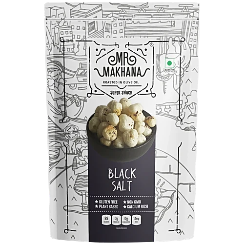 Mr Makhana Black Salt 55G