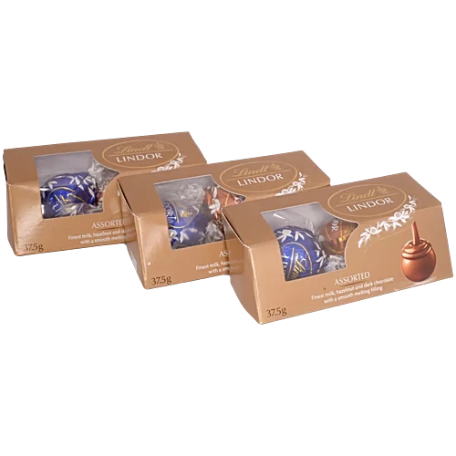 Lindor Assorted  3 pack  37.5gms