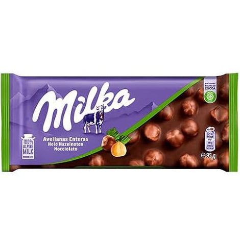 Milka Avellanas Enteras Hazelnut 95g