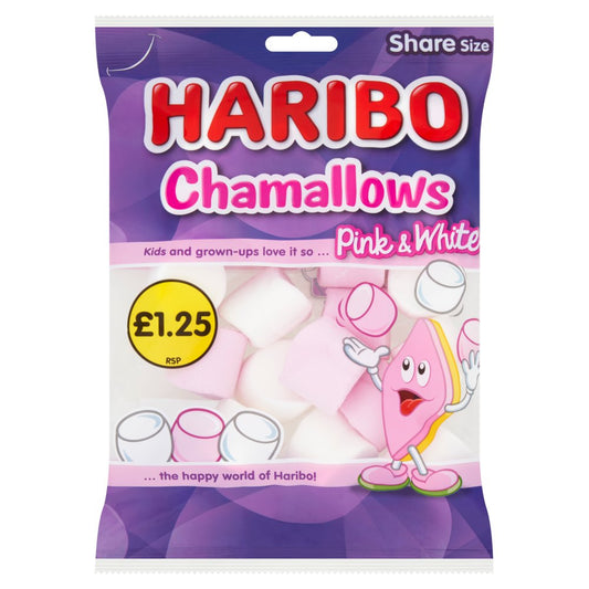 Haribo Chamallows Pink White 140G