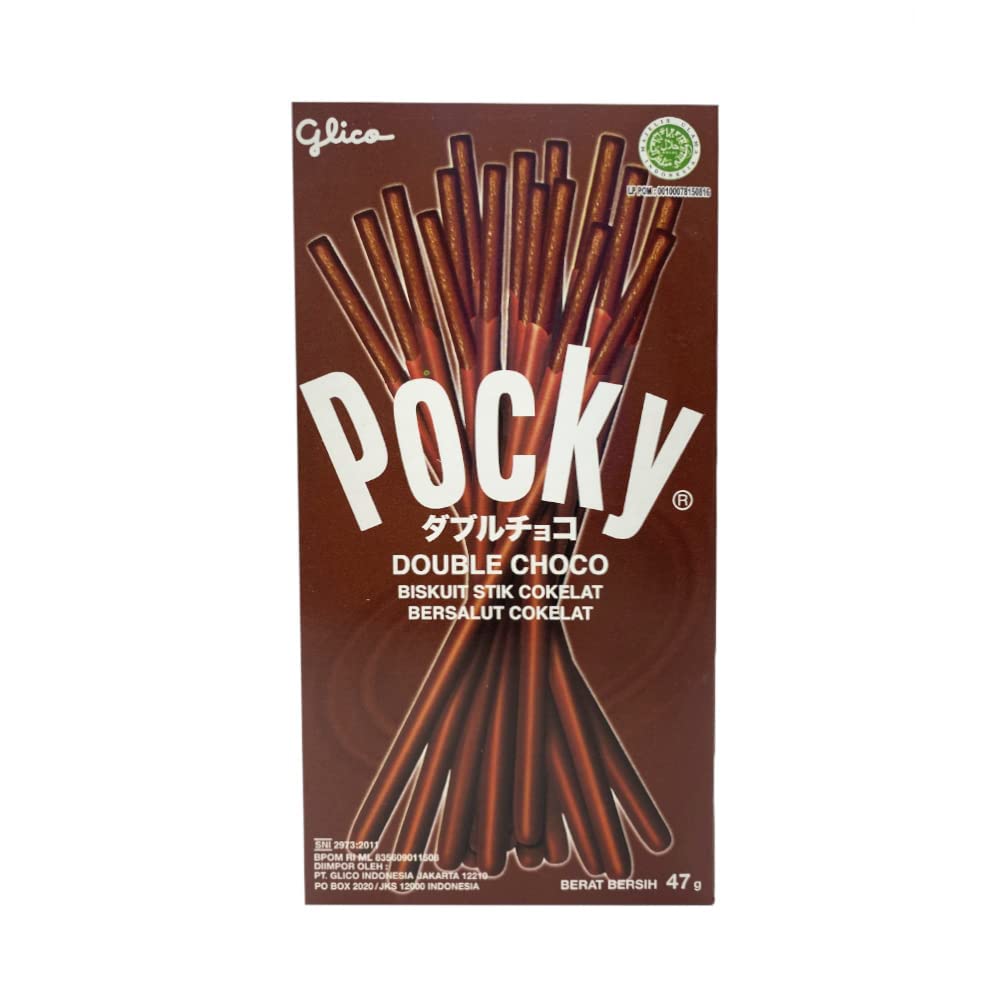 GLICO POCKY DOUBLE CHOCOLATE STICKS 47G
