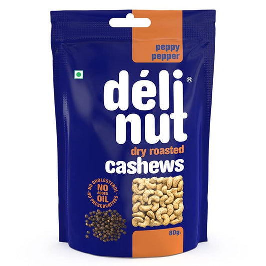 DELINUT PEPPY PEPPER CASHEWS 80G