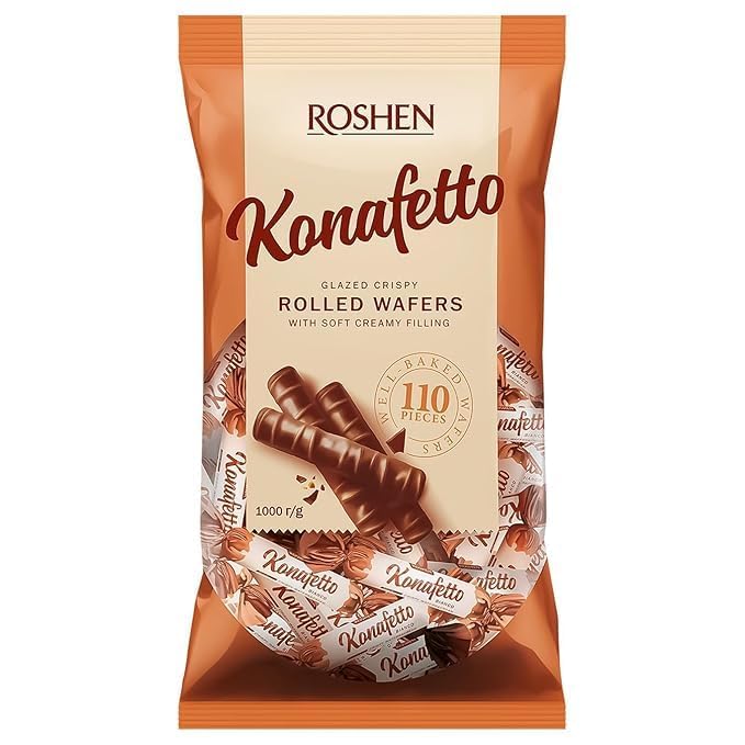 ROSHEN 1KG PKT KONAFETTO ROLLED WAFERS