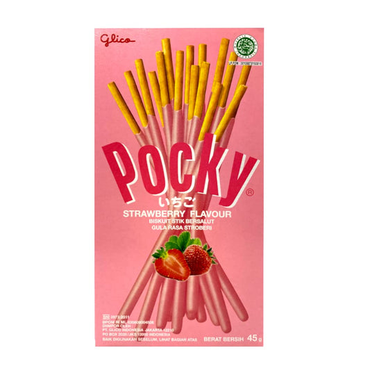 GLICO POCKY STRAWBERRY STICKS 45G