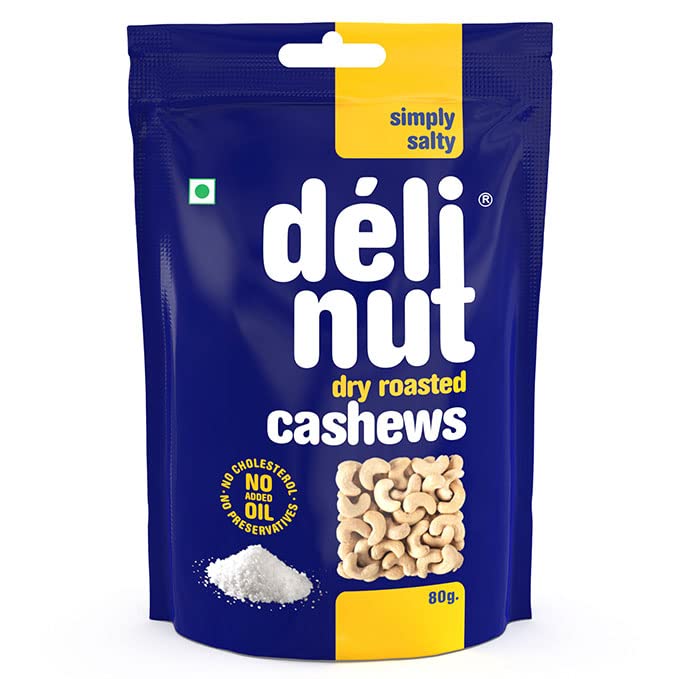 DELI NUT SIMPLY SALTY CASHEWS 80G