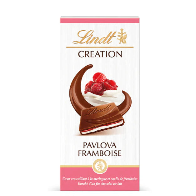 LINDT CREATION BAR  PAVLOVA FRAMBOISE 150GM