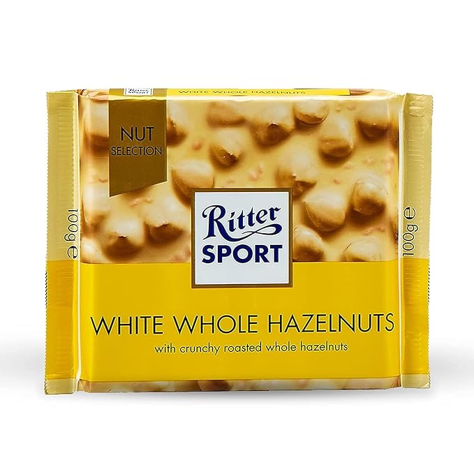 RITTER SPORT WHITE WHOLE HAZELNUTS