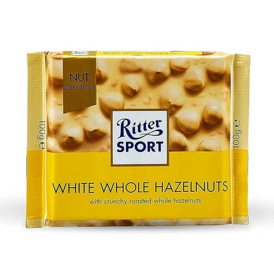 RITTER SPORT WHITE WHOLE HAZELNUTS