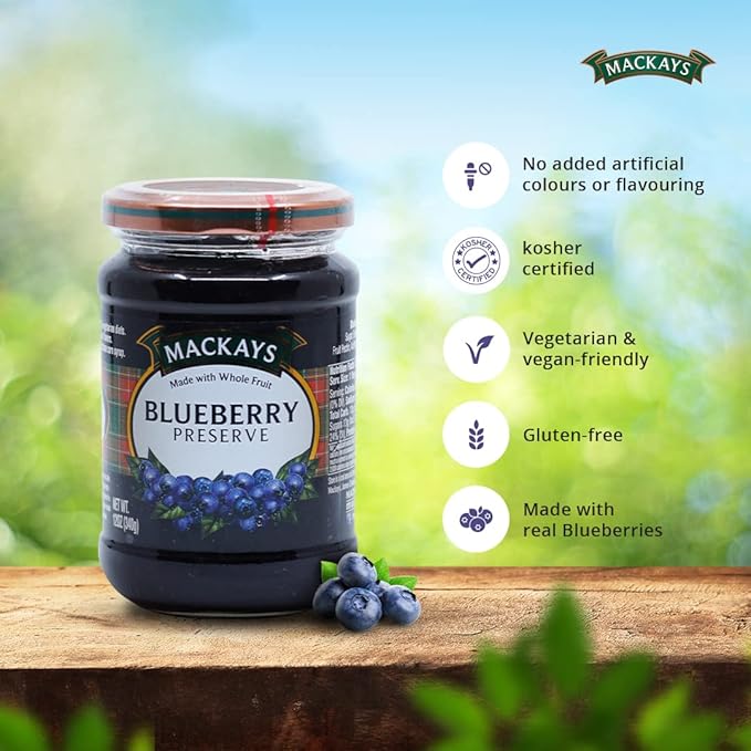 Mackays Scottish Blueberry Preserve 340gm