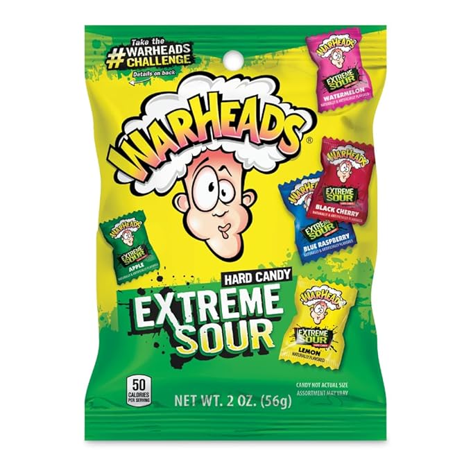 War Heads Extreme Sour Hard Candy