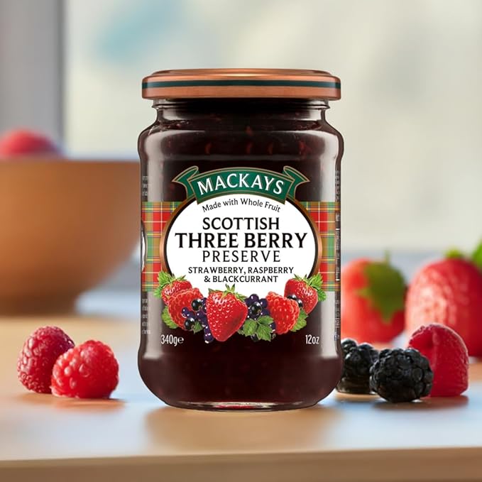 Mackays Scottish Three Berry Preserve 340gm