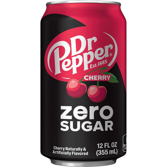 DR PEPPER CAN ZERO SUGAR CHERRY 355ML