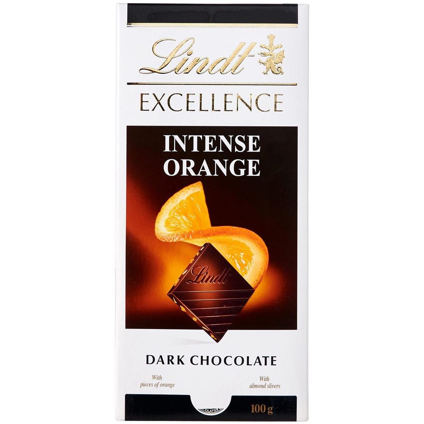 LINDT EXCELLENCE BLACK INTENSE ORANGE 100G