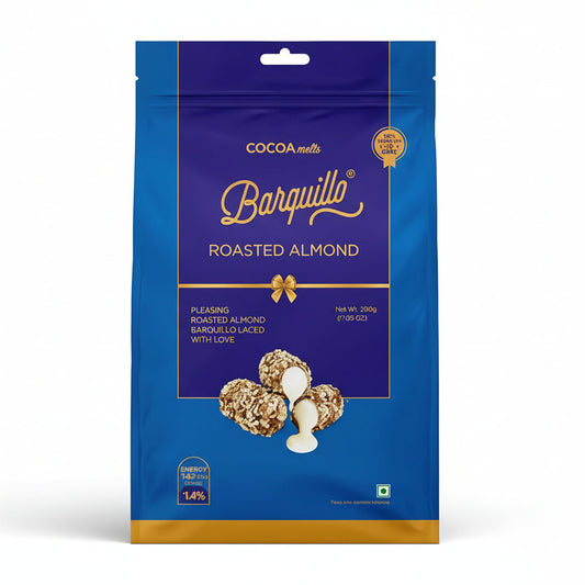 COCOA MELTS BARQUILLO ROASTED ALMONDS