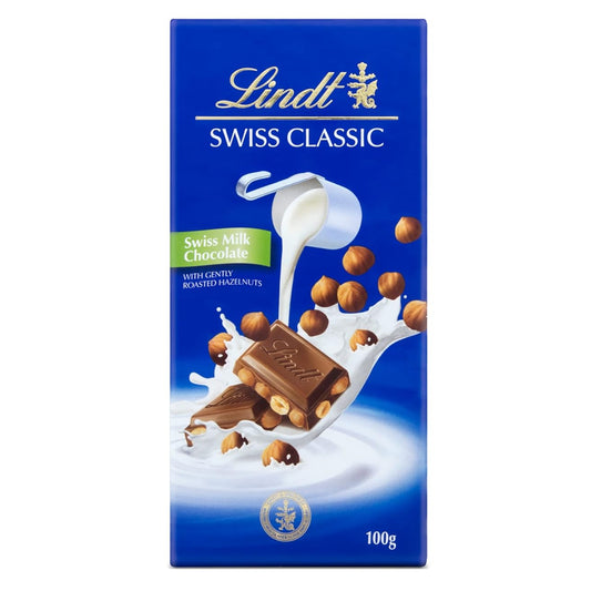 Lindt Swiss Classic Milk Hazelnut 100G