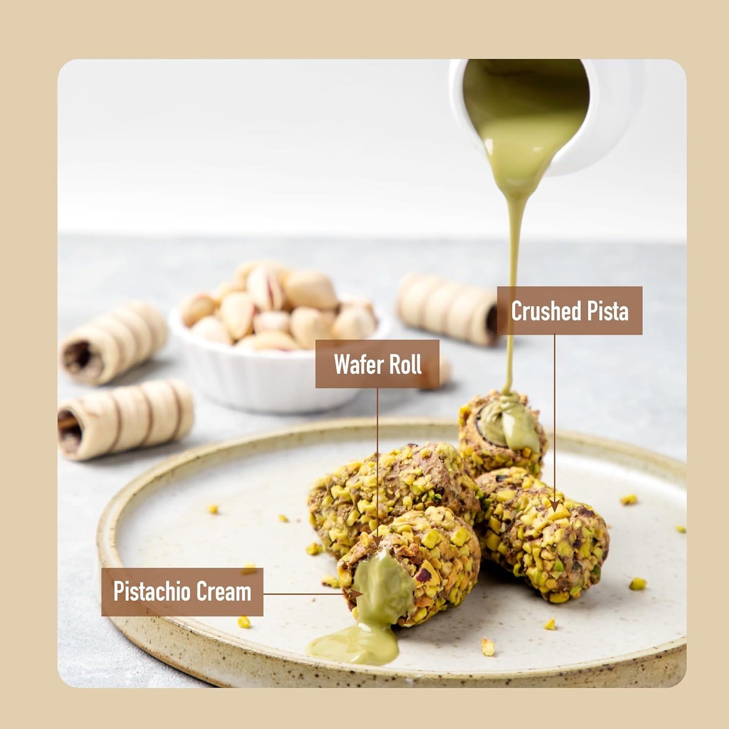 COCOA MELTS BARQUILLO PISTACHIO