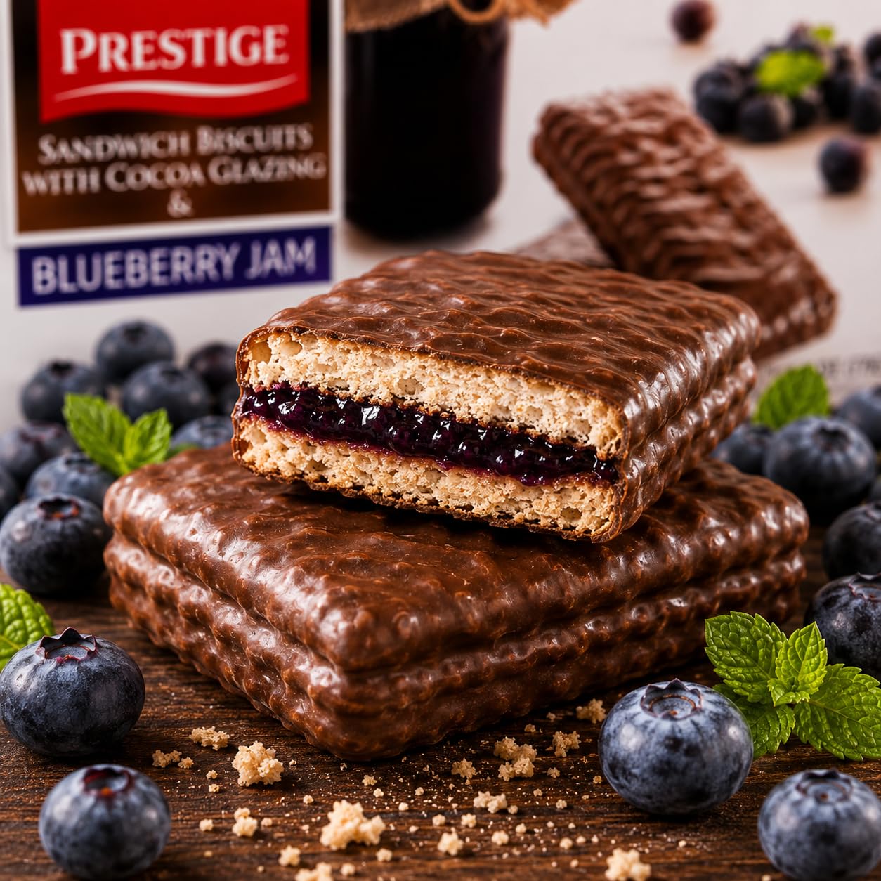 Prestige Biscuits Blueberry jam 178G
