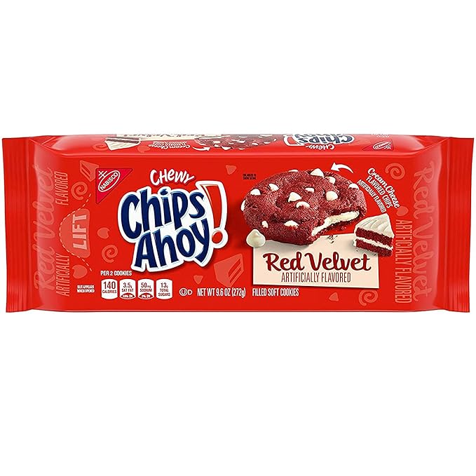 CHIPS AHOY RED VELVET FILLED SOFTCOOKIES 272G