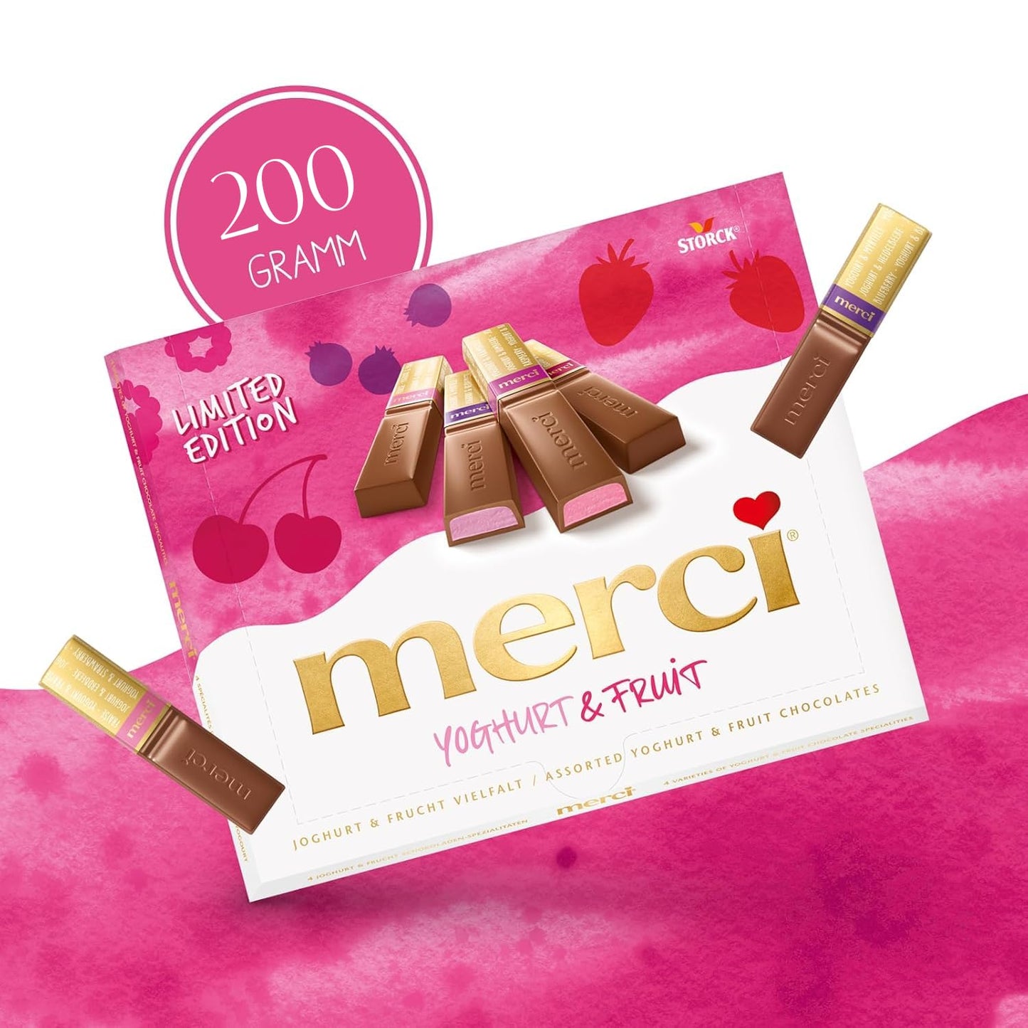 STORCK MERCI YOGHURT FRUIT 200GM