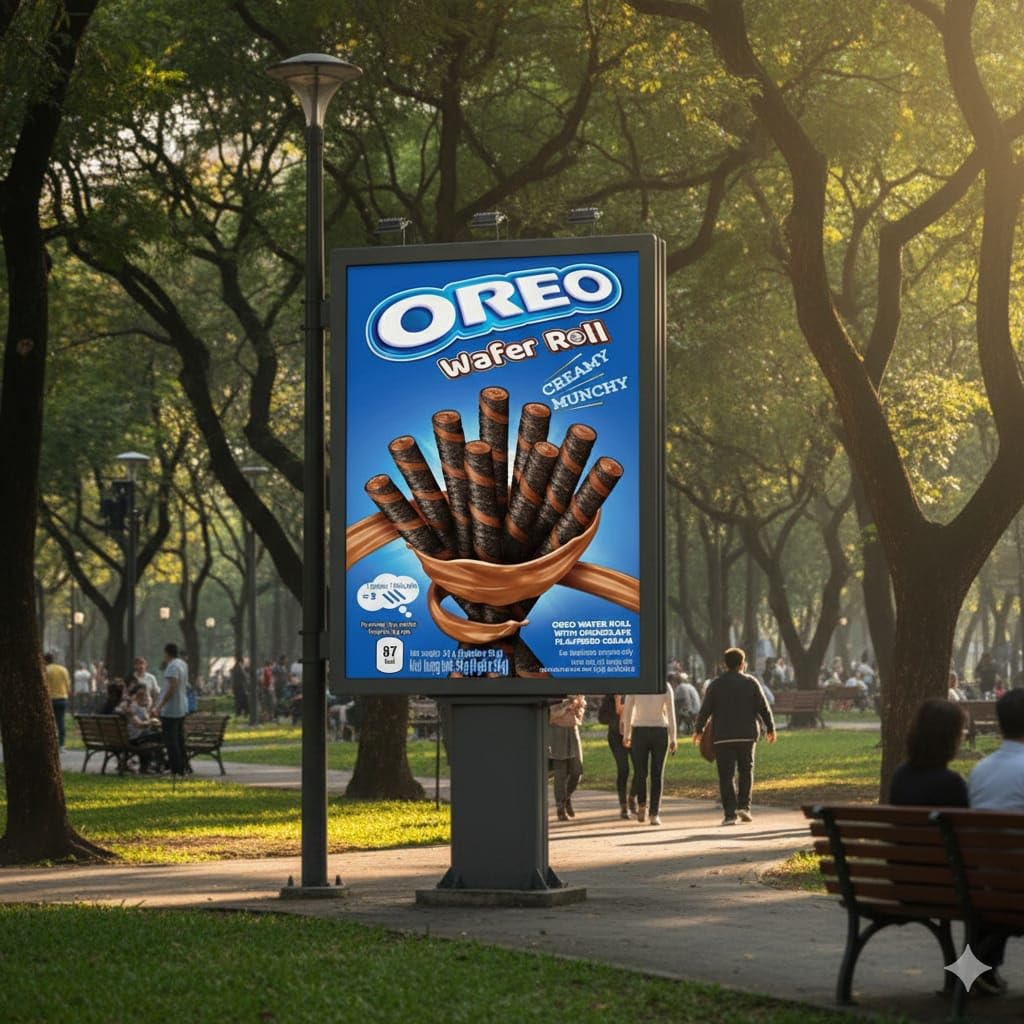 OREO WAFER ROLLS CHOCOLATE 54G